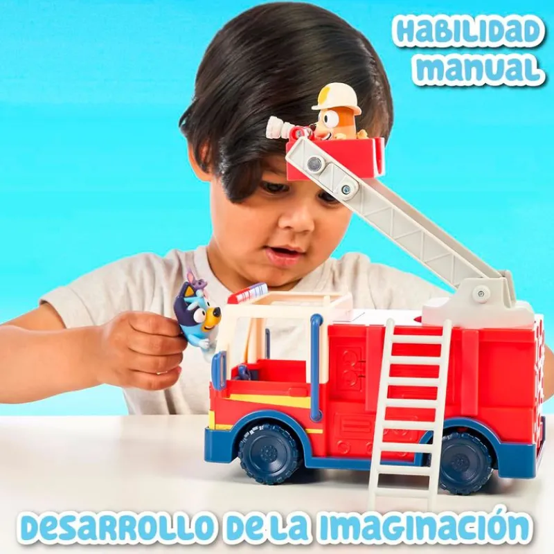 FAMOSA Bluey Camión de Bomberos- Figuras Y Figuras De Acción