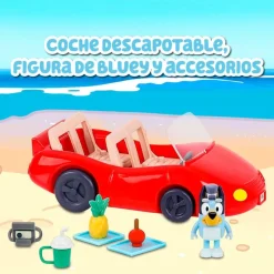 FAMOSA Bluey Coche Descapotable- Figuras Y Figuras De Acción
