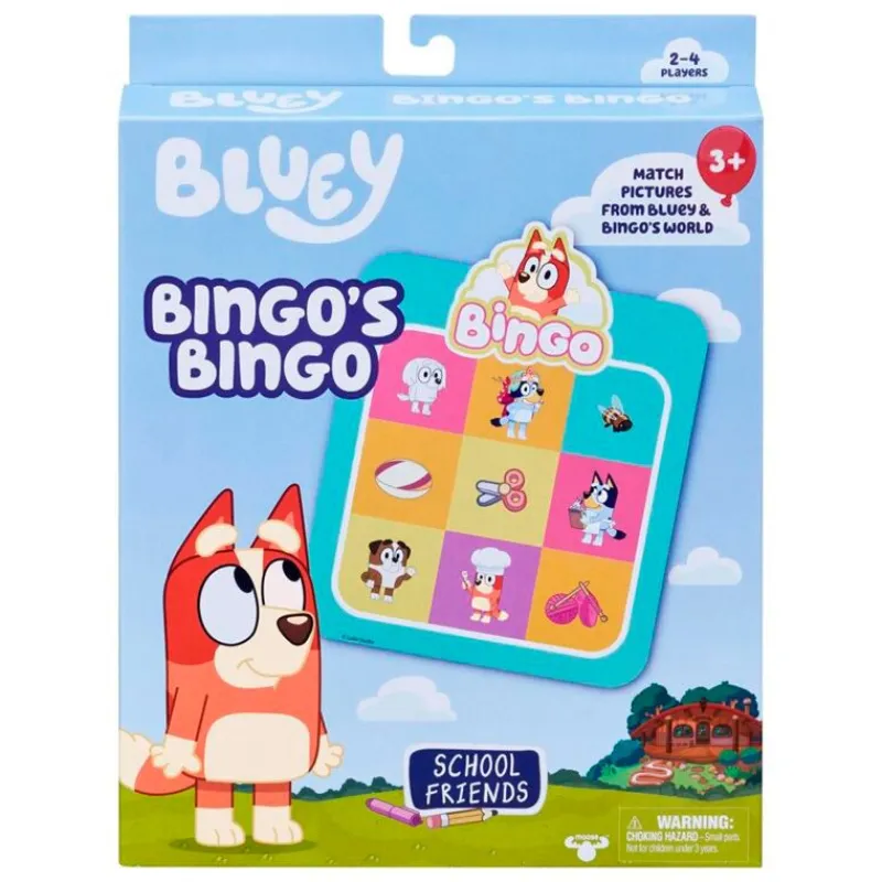 SELECCION DRIM Juegos De Mesa|Bluey Juego de Cartas Bingo School Friends