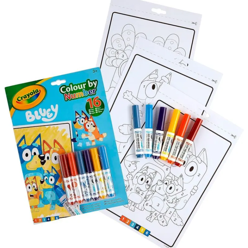 CRAYOLA Manualidades|Bluey Libro Pinta x Números