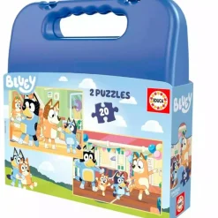 EDUCA Bluey Maletín Puzzle 2x20 Piezas- Puzzles Y Construcciones