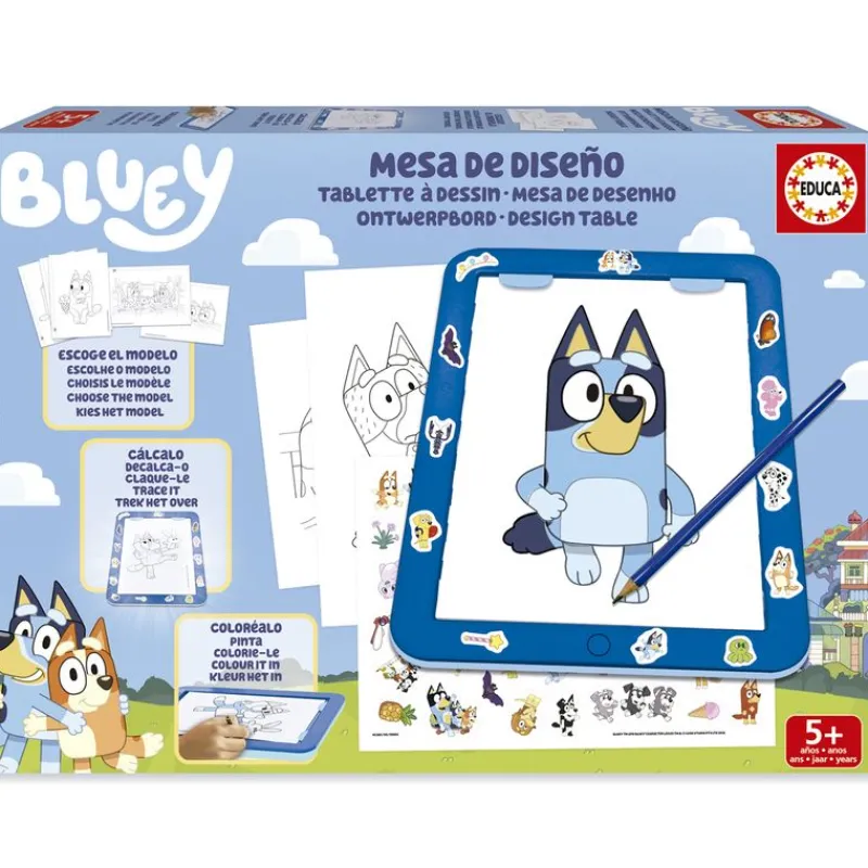 EDUCA Manualidades|Bluey Mesa de Diseño