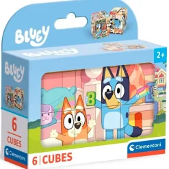 CLEMENTONI Puzzles Y Construcciones|Bluey Pack 6 Cubos
