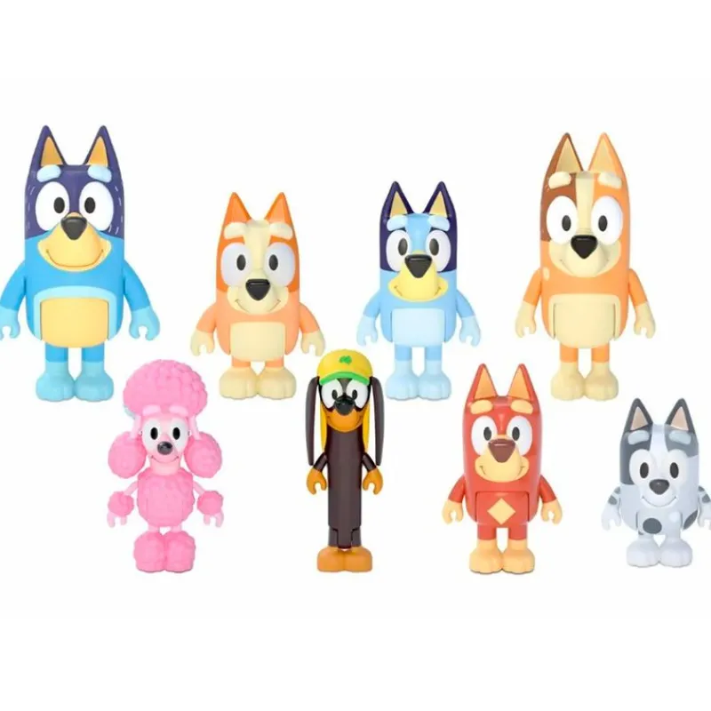 FAMOSA Figuras Y Figuras De Acción|Bluey Pack 8 Figuras Surtido