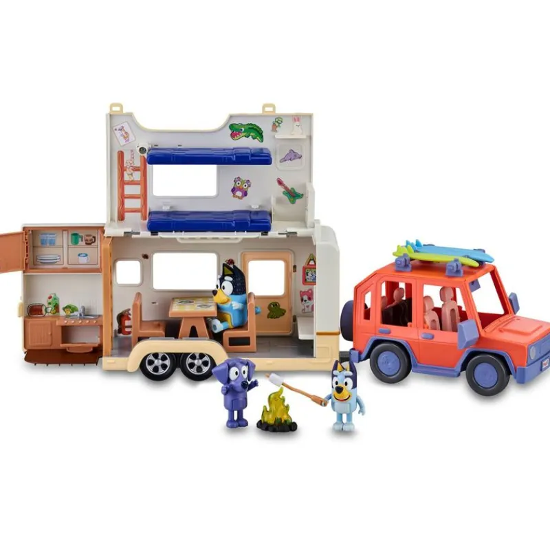 FAMOSA Bluey Pack Family Cruiser + Campervan- Figuras Y Figuras De Acción