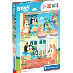 CLEMENTONI Puzzles Y Construcciones|Bluey Puzzle 2x20 Piezas