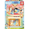 EDUCA Juegos De Madera|Puzzles Y Construcciones|Bluey Puzzle 2x16 Piezas Madera