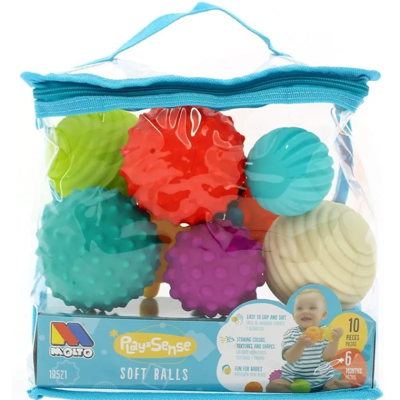 MOLTO Bolsa 10 Bolas Sensoriales- Primera Infancia Y Preescolar