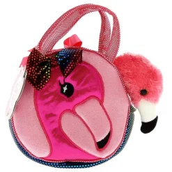 SELECCION DRIM Bolso Flamingo con Peluche de 21cm- Ropa Y Complementos
