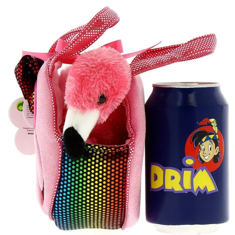 SELECCION DRIM Bolso Flamingo con Peluche de 21cm- Ropa Y Complementos