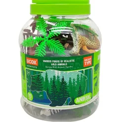 DRIM DISCOUNT Bote Animales de la Selva- Figuras Y Figuras De Acción