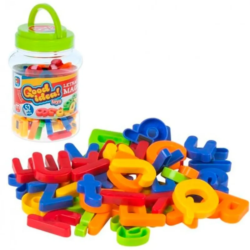 COLOR BABY Bote de Letras y Números Magnéticos- Juegos Y Juguetes Educativos