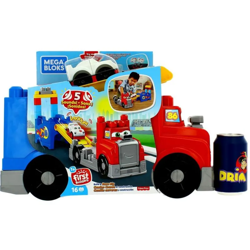 MEGABLOKS Camión Carreras Construcción- Puzzles Y Construcciones