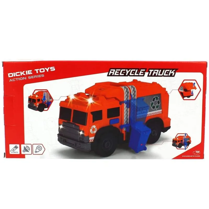 SIMBA Camión de Reciclaje Naranja- Vehículos, Trenes Y Parkings