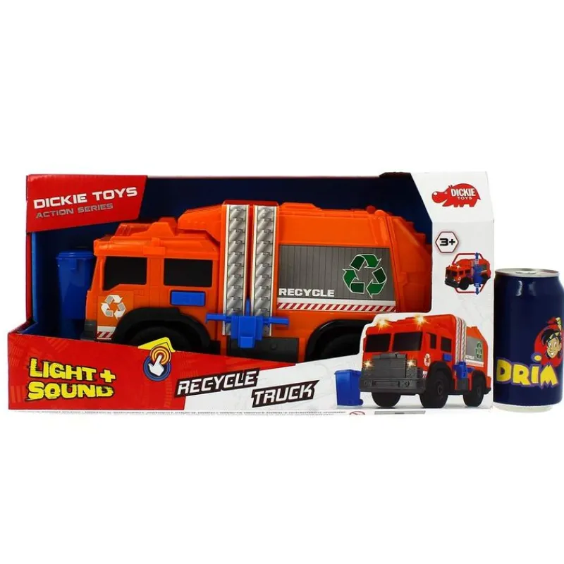 SIMBA Camión de Reciclaje Naranja- Vehículos, Trenes Y Parkings