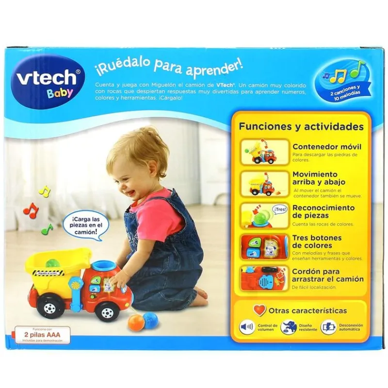 VTECH Primera Infancia Y Preescolar|Vehículos, Trenes Y Parkings|Camión Miguelon