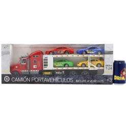 DRIM DISCOUNT Camión Transportador de Coches- Vehículos, Trenes Y Parkings