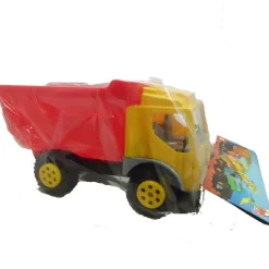 DRIM DISCOUNT Vehículos, Trenes Y Parkings|Camión Volquete Amarillo Y Rojo