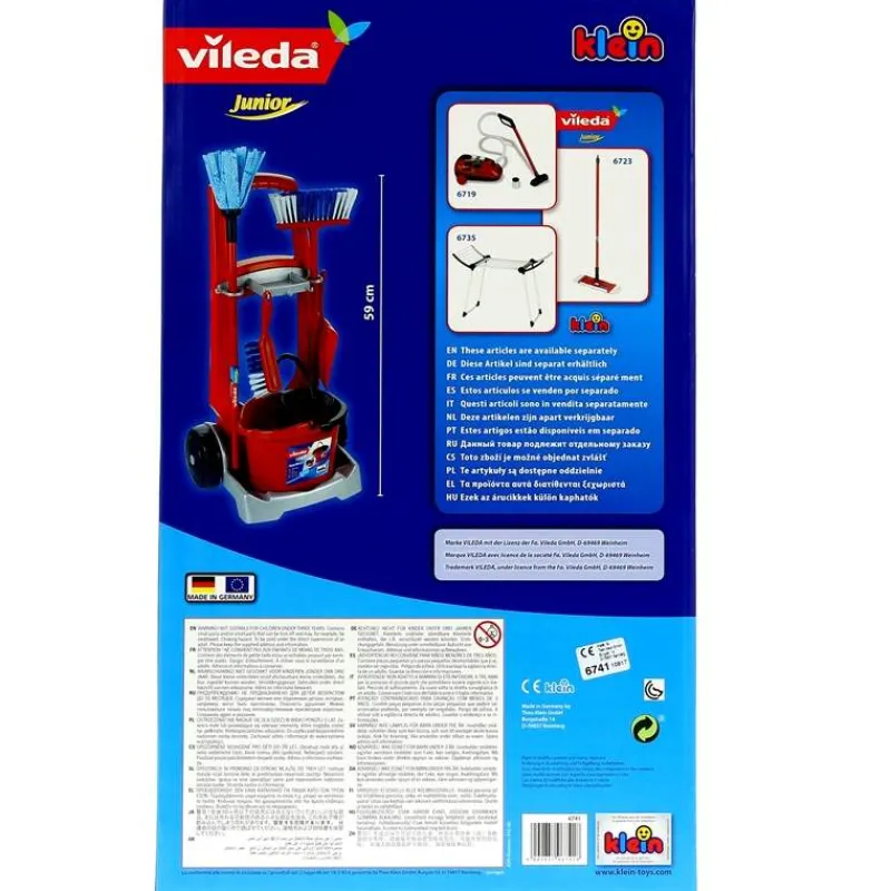 THEO KLEIN Juegos Y Juguetes De Imitación|Carrito de Limpieza Vileda Infantil