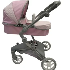 SELECCION DRIM Carro de Muñecas 2 en 1 Rosa- Juegos Y Juguetes De Imitación