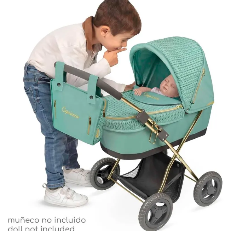 DECUEVAS Muñecas|Juegos Y Juguetes De Imitación|Carro de Muñecas Capriccio con Sombrilla
