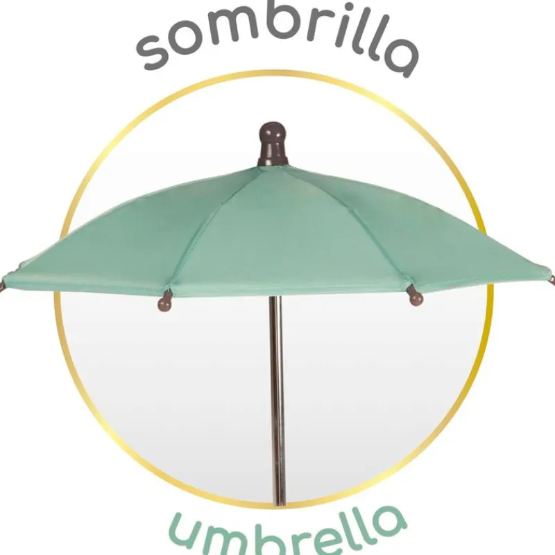 DECUEVAS Muñecas|Juegos Y Juguetes De Imitación|Carro de Muñecas Capriccio con Sombrilla