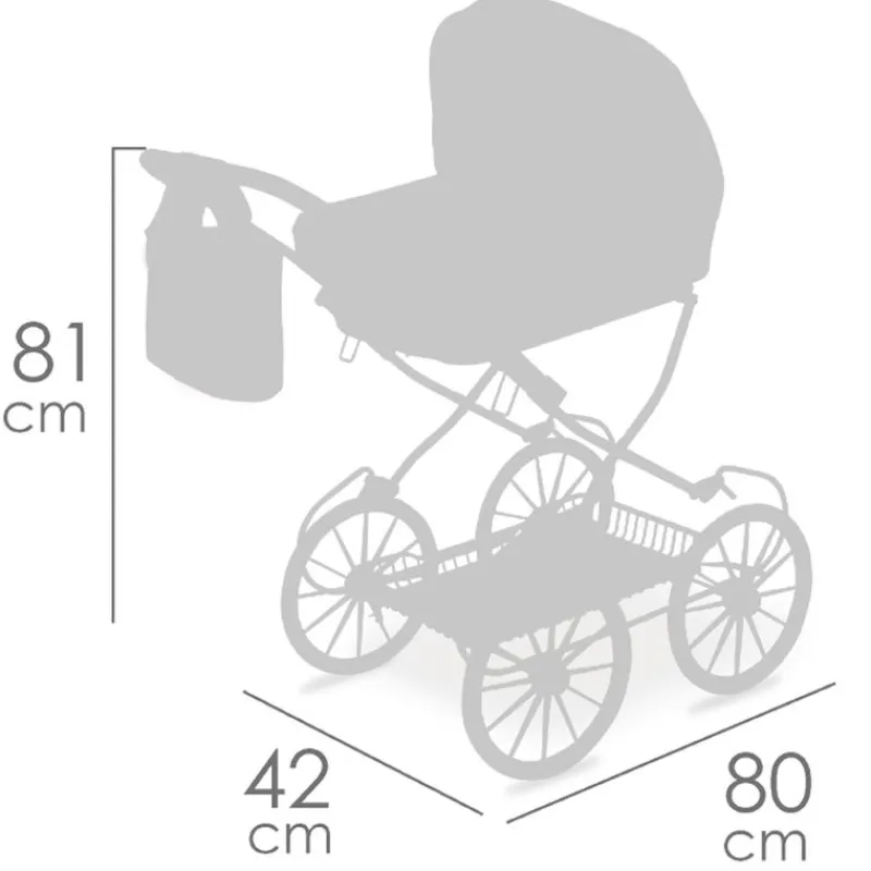 DECUEVAS Carro de Muñecas Koala Plegable- Juegos Y Juguetes De Imitación