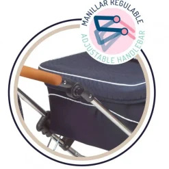 DECUEVAS Carro de Muñecas Reborn Plegable con Sombrilla- Juegos Y Juguetes De Imitación