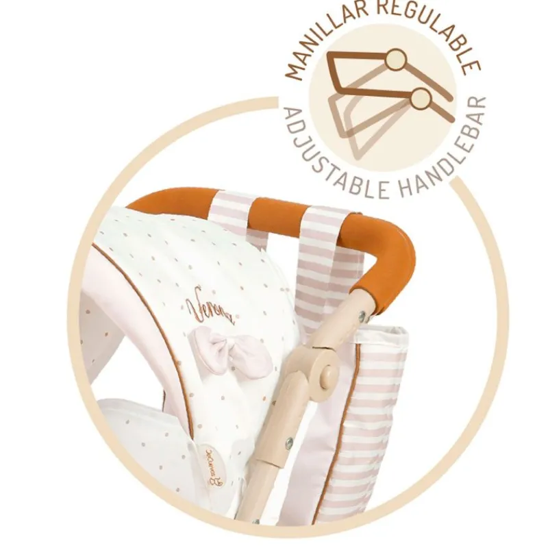 DECUEVAS Carro de Muñecas Silla Gemelar Plegable Verona- Muñecas|Juegos Y Juguetes De Imitación