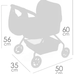 DECUEVAS Carro de Muñecas Tulipe Mi Primer Cochecito- Muñecas|Juegos Y Juguetes De Imitación