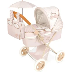 DECUEVAS Carro de Muñecas Verona Plegable con Sombrilla- Juegos Y Juguetes De Imitación|Muñecas
