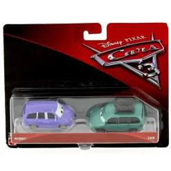 MATTEL Cars 3 Pack 2 Coches Mini y Caravan- Vehículos, Trenes Y Parkings