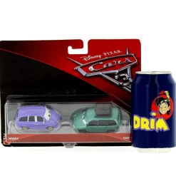 MATTEL Cars 3 Pack 2 Coches Mini y Caravan- Vehículos, Trenes Y Parkings