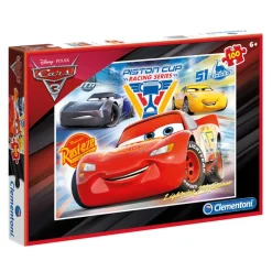 CLEMENTONI Cars 3 Puzzle de 100 Piezas- Puzzles Y Construcciones