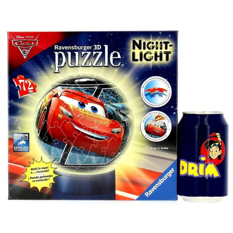 RAVENSBURGER Puzzles Y Construcciones|Cars 3 Puzzle Lámpara de 72 Piezas