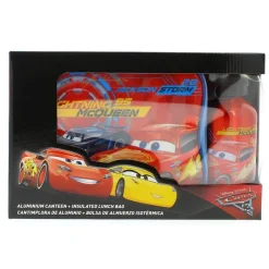 KIDS EUROSWAN Escolar|Cars Bolsa de Almuerzo con Cantimplora