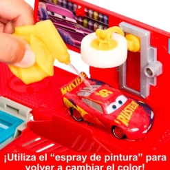 MATTEL Cars Mack Taller de Pintura Móvil- Vehículos, Trenes Y Parkings