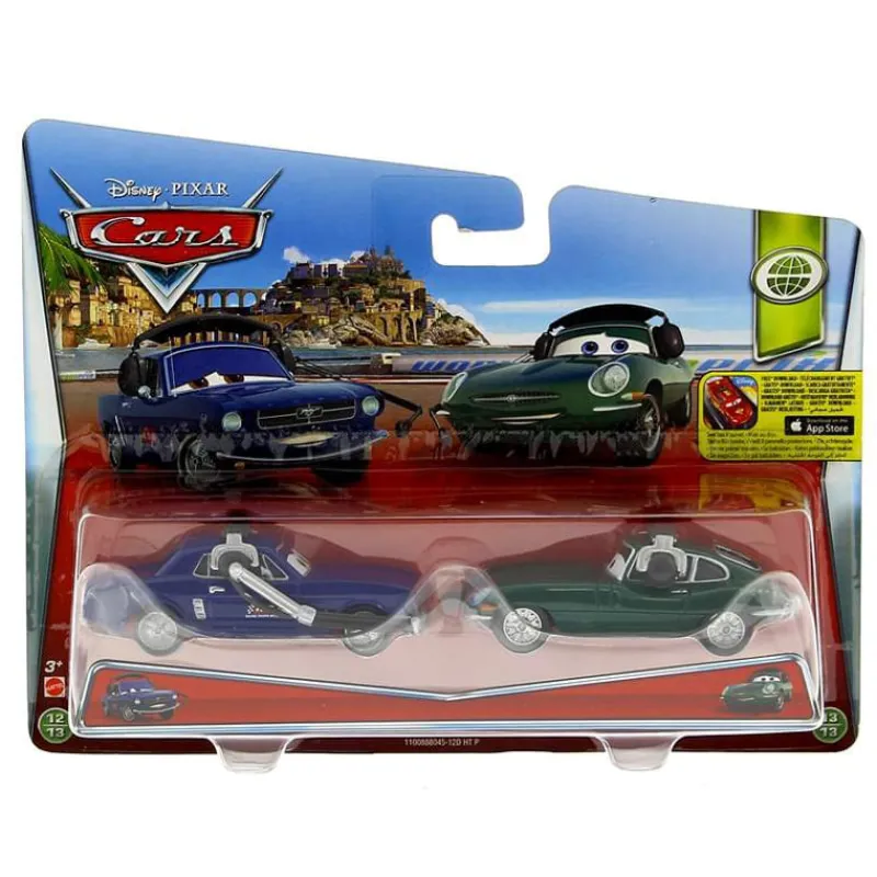 MATTEL Vehículos, Trenes Y Parkings|Cars Pack de 2 Coches Brent Mustangburger y David Hobbscapp