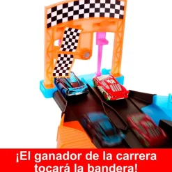 MATTEL Cars Pista Glow Race Lanza y Cruza- Vehículos, Trenes Y Parkings