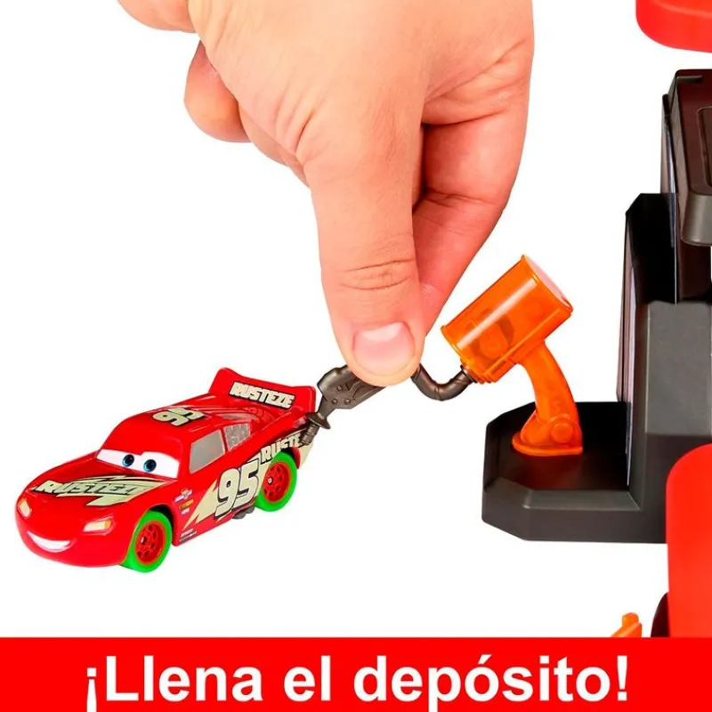 MATTEL Cars Pista Glow Race Lanza y Cruza- Vehículos, Trenes Y Parkings