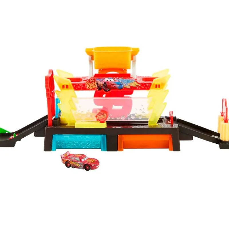 MATTEL Vehículos, Trenes Y Parkings|Cars Túnel de Lavado con Cambio de Color