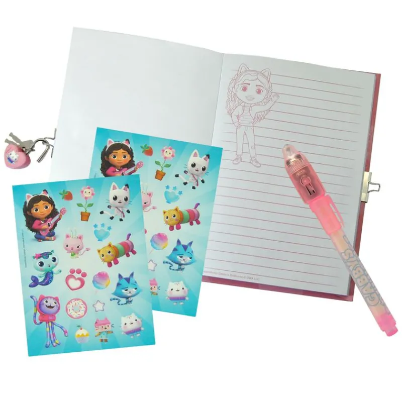 KIDS EUROSWAN Escolar|Casa de Muñecas de Gabby Diario con Boli Mágico