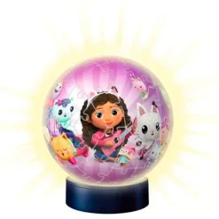RAVENSBURGER Puzzles Y Construcciones|Casa de Muñecas de Gabby Puzzle 3D con Luz