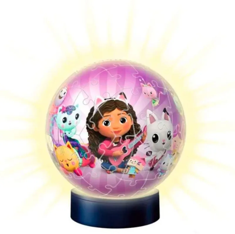 RAVENSBURGER Puzzles Y Construcciones|Casa de Muñecas de Gabby Puzzle 3D con Luz