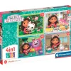 CLEMENTONI Casa de Muñecas de Gabby Puzzle 4 en 1 Progresivo- Puzzles Y Construcciones