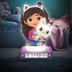 KIDS EUROSWAN Casa de Muñecas de Gabby Reloj Despertador- Electrónicos