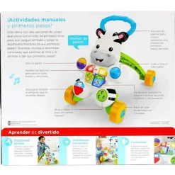 FISHER PRICE Primera Infancia Y Preescolar|Cebra Parlanchina Primeros Pasos -