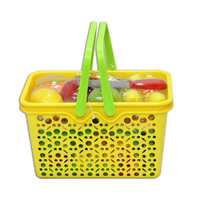 DRIM DISCOUNT Cesta con Cuchillo y Comida Cortada- Juegos Y Juguetes De Imitación