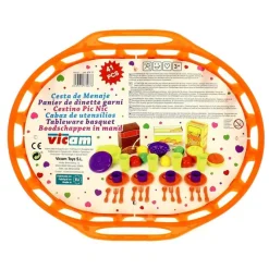 DRIM DISCOUNT Cesta de Menaje Infantil Surtida- Juegos Y Juguetes De Imitación