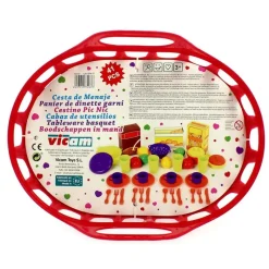 DRIM DISCOUNT Cesta de Menaje Infantil Surtida- Juegos Y Juguetes De Imitación